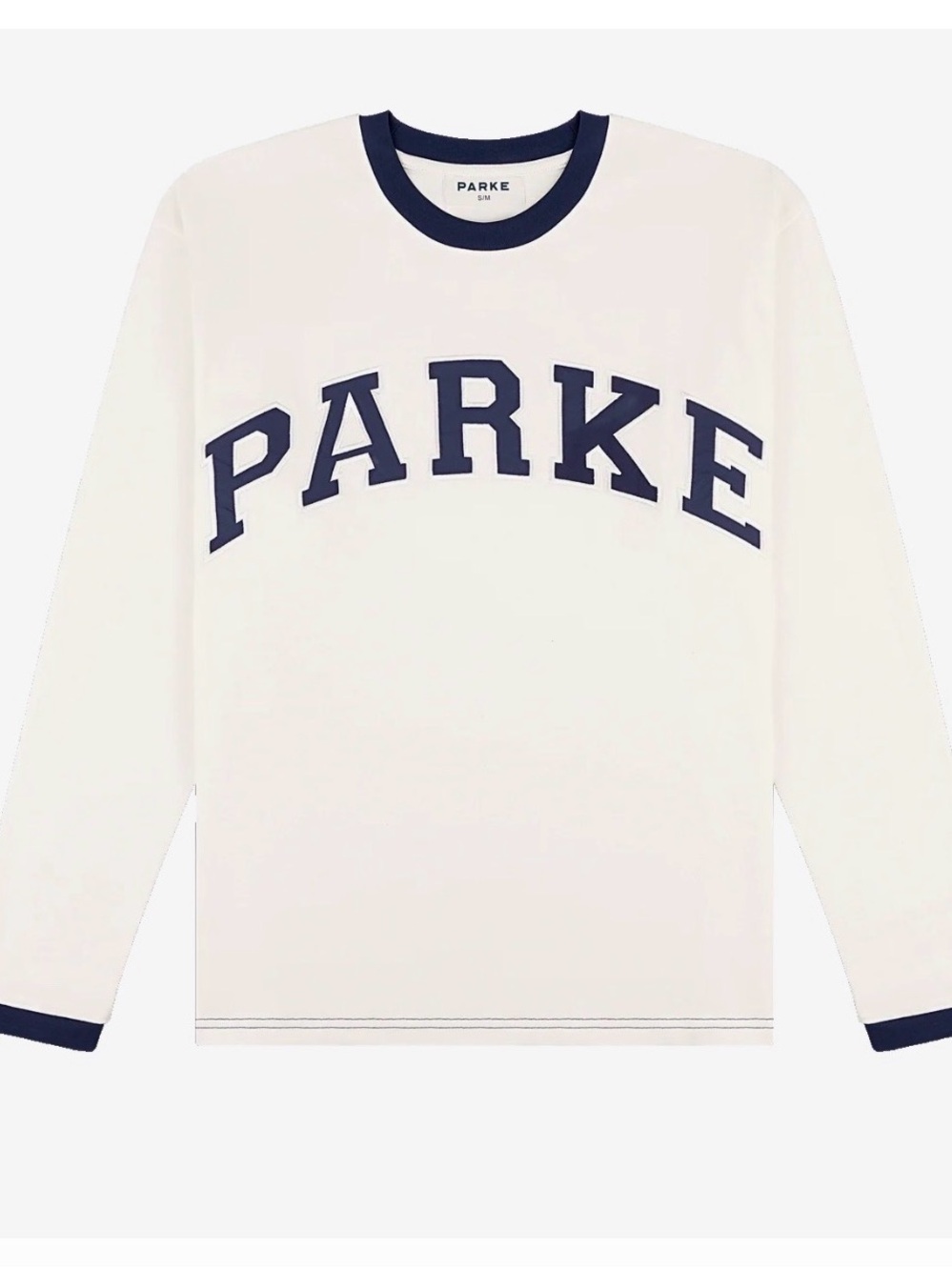PARKE Varsity Hometown Long Sleeve T-Shirt Crown L/XL NIP